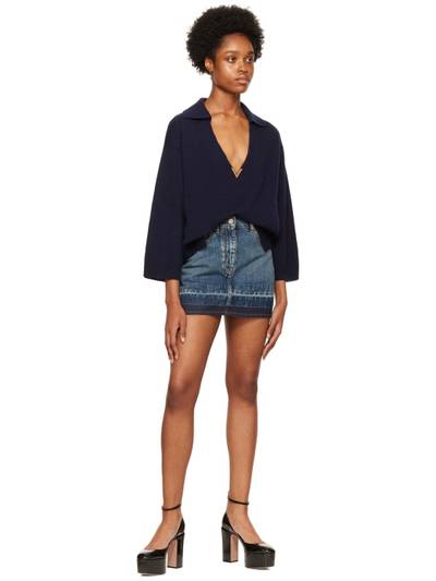 Valentino Navy VLogo Sweater outlook