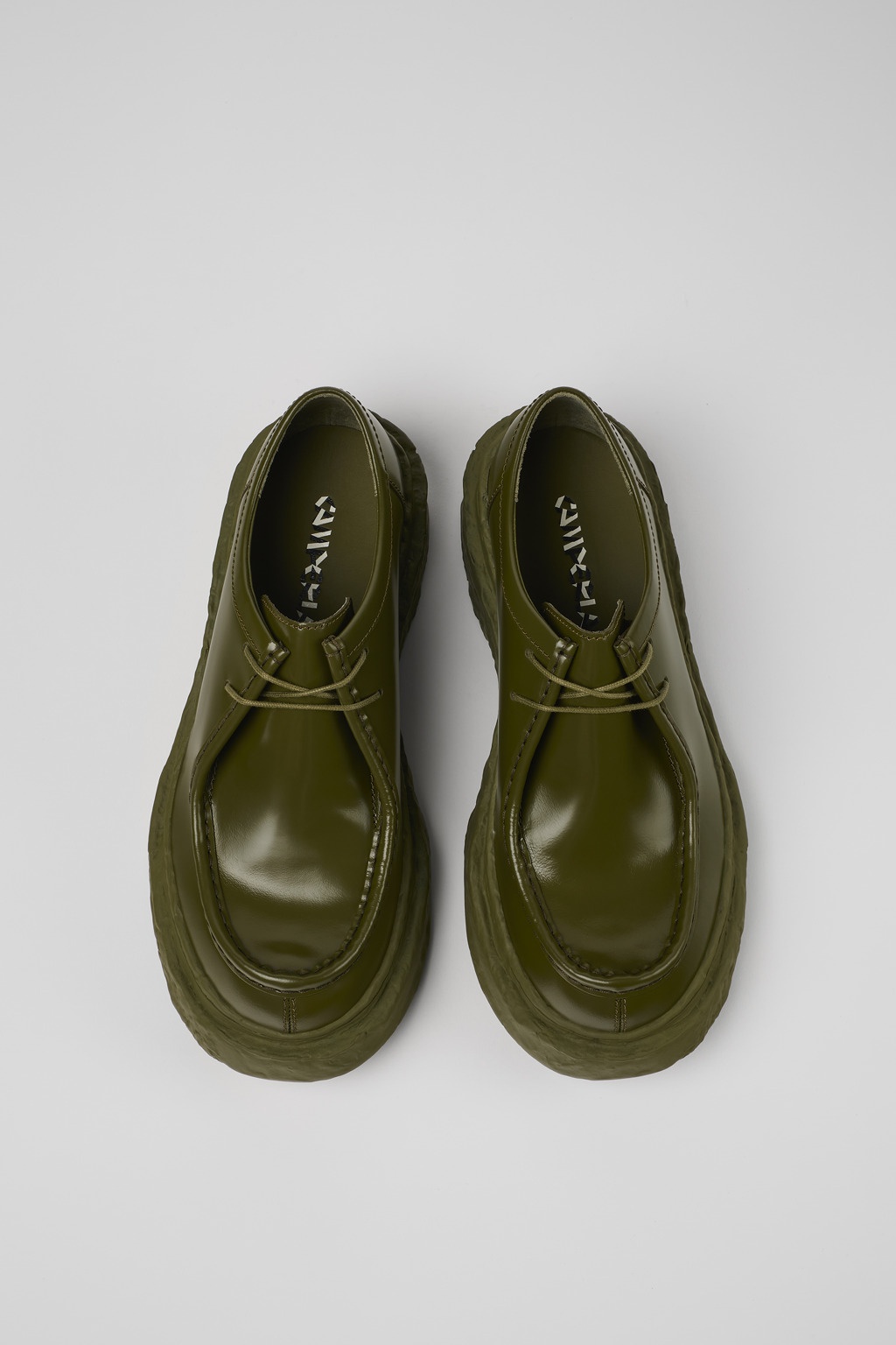 Green Leather Wallabee Shoe - 4
