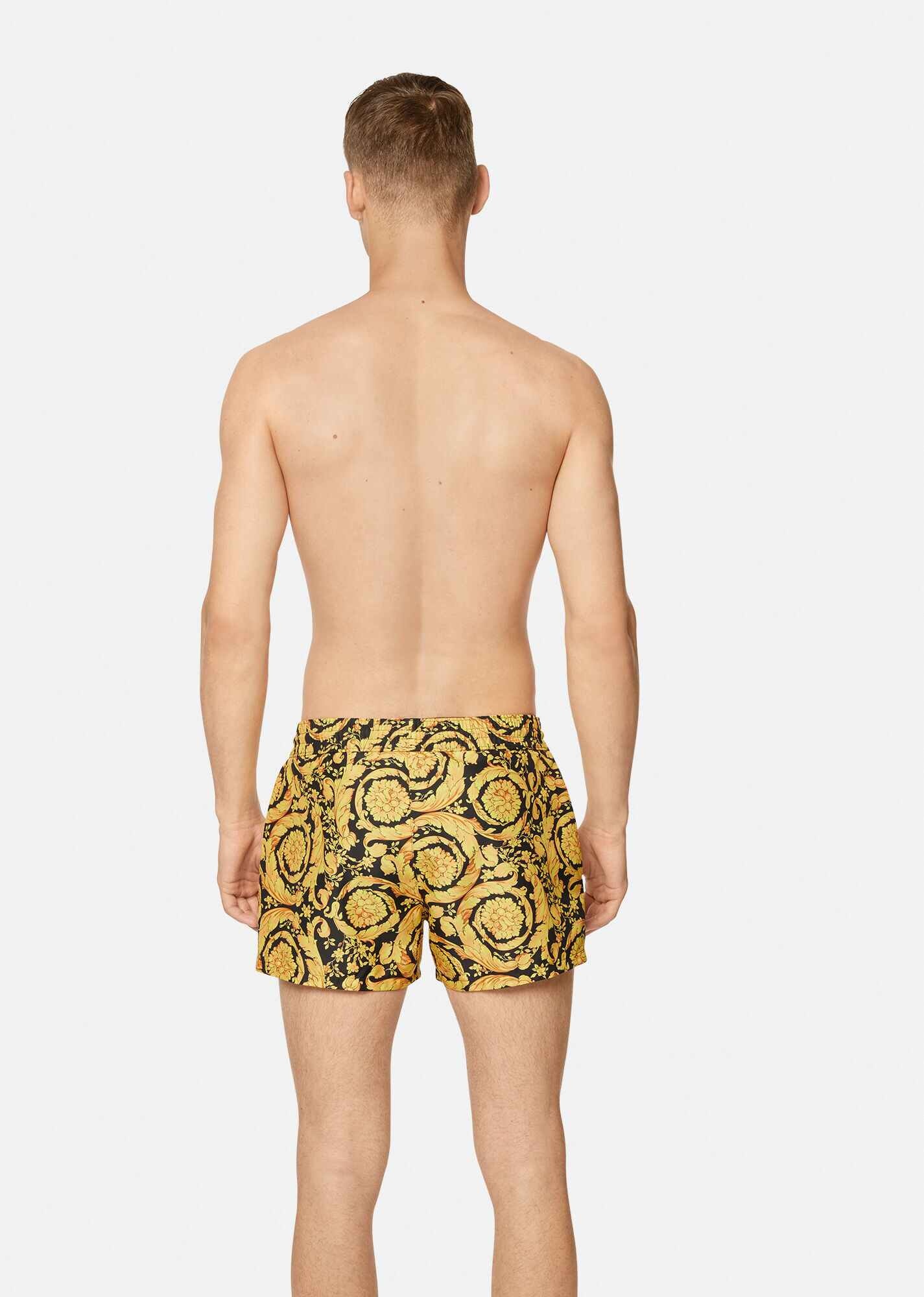 Barocco Print Short Swim Shorts - 3