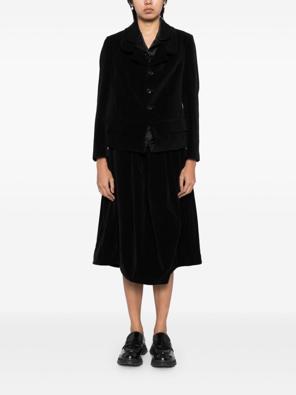 panelled midi skirt - 2