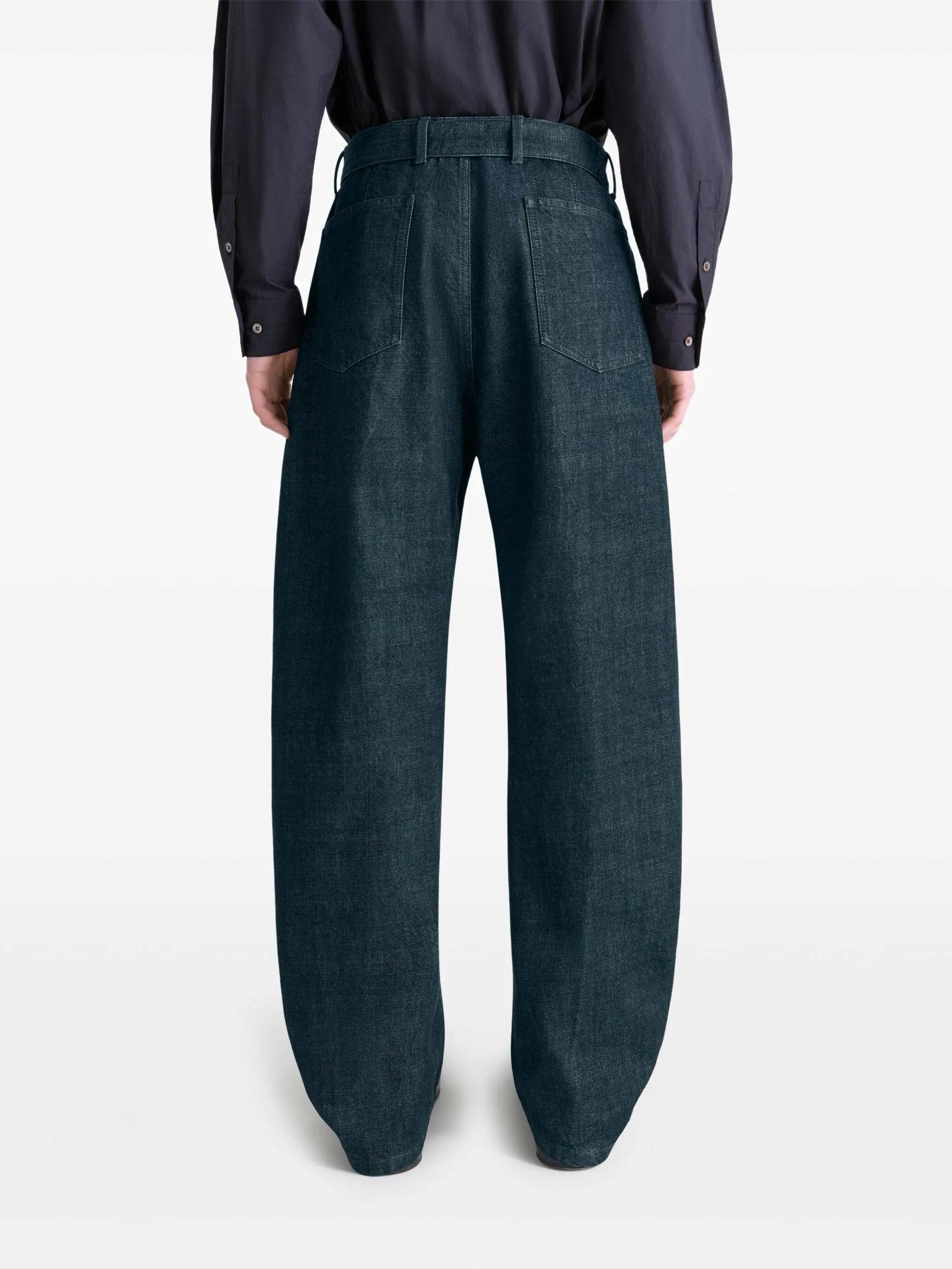 Lemaire Belted Twisted Denim Trousers - 4