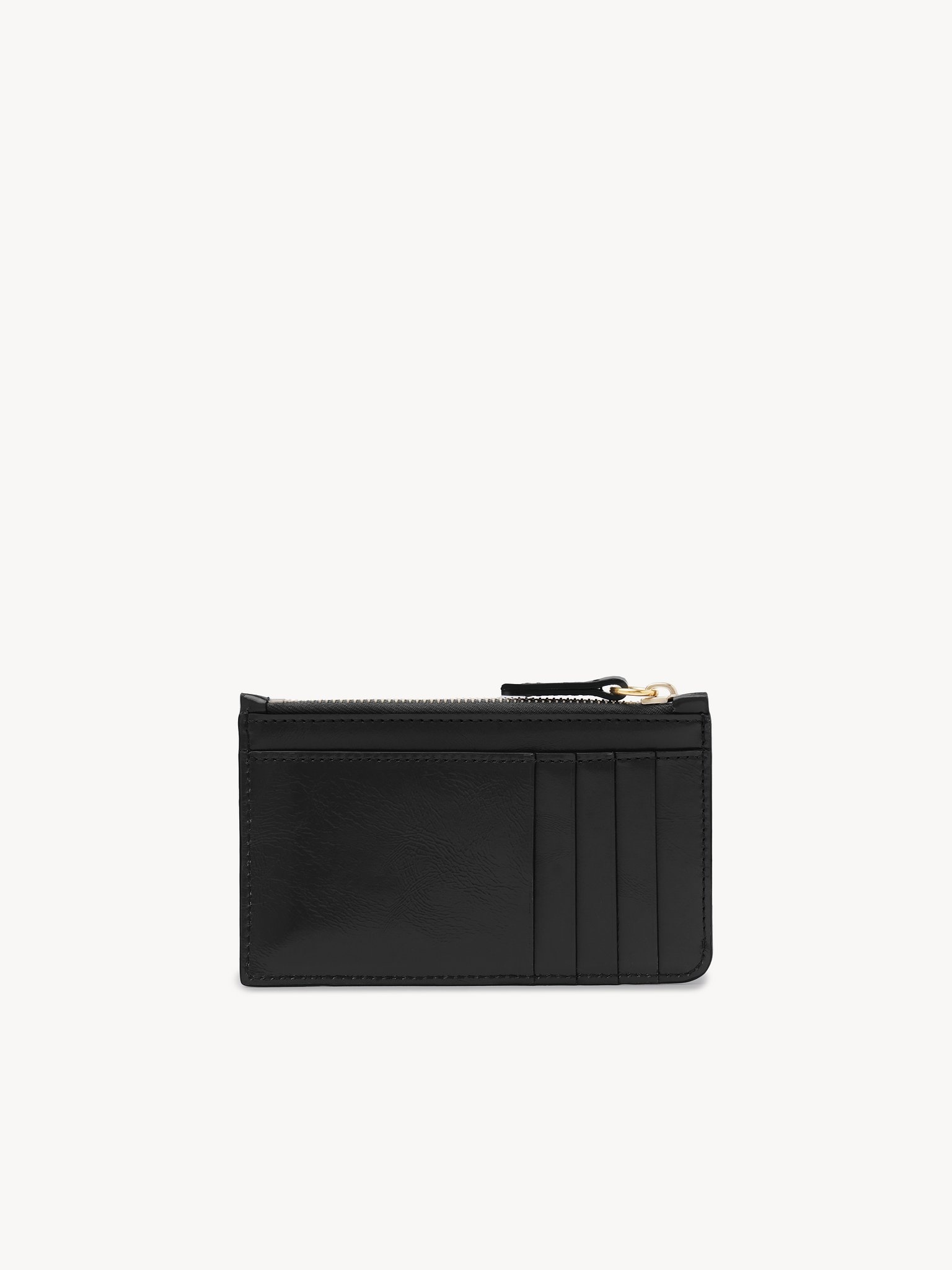 SMALL CHLOÉ ICONIC PURSE WITH CARD SLOTS IN SHINY LEATHER - 4