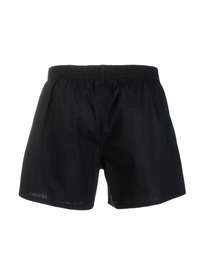 Raf Simons patch-detail slip-on swim shorts outlook
