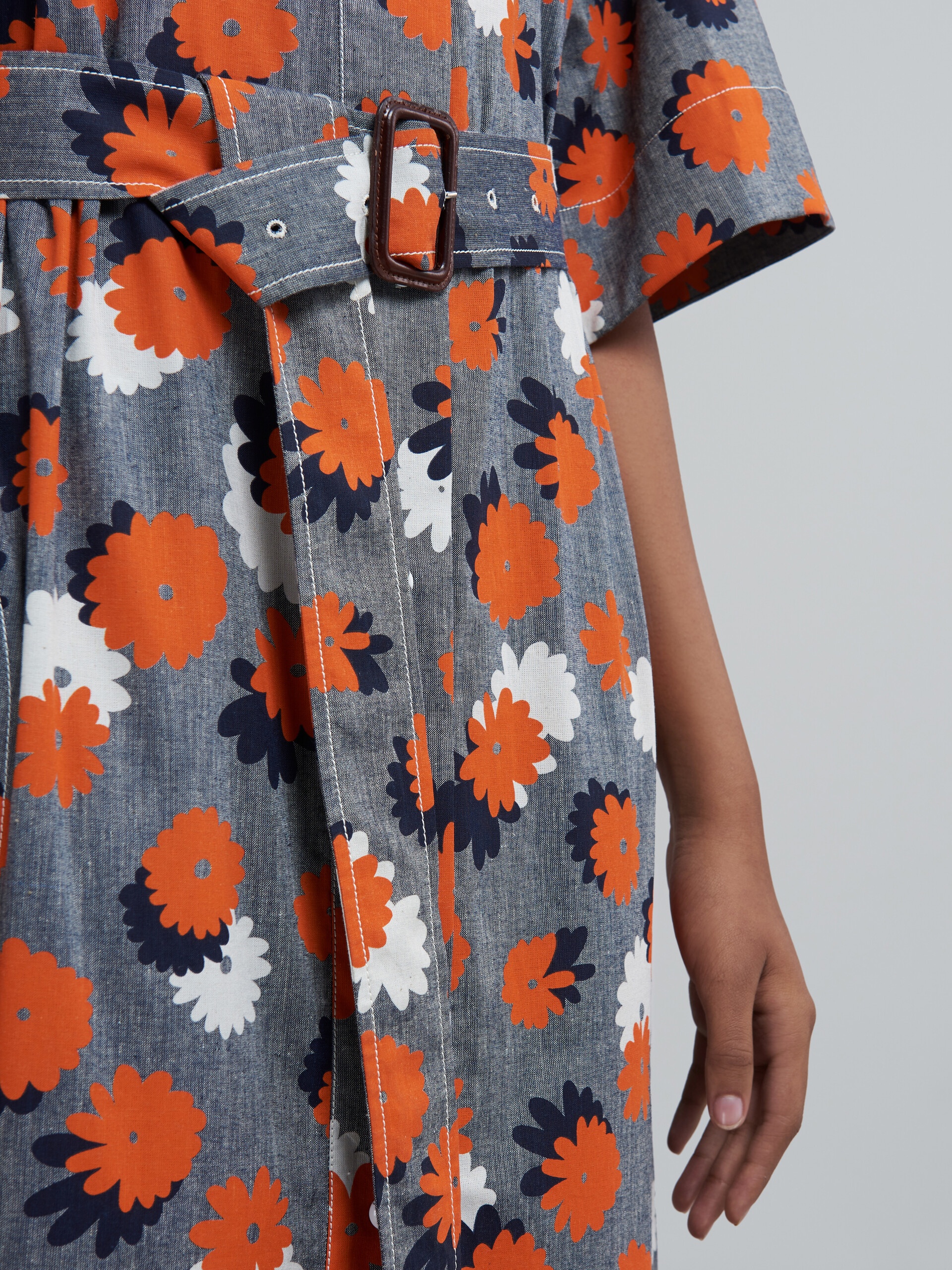 DAISIES PARTY PRINT CHAMBRAY DRESS - 5