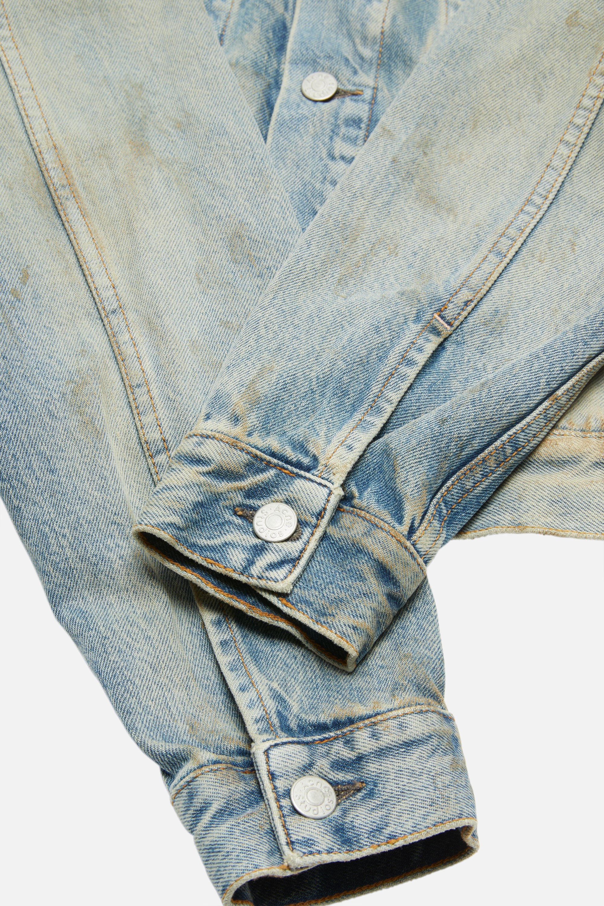 Denim jacket with hood - Mid Blue - 6