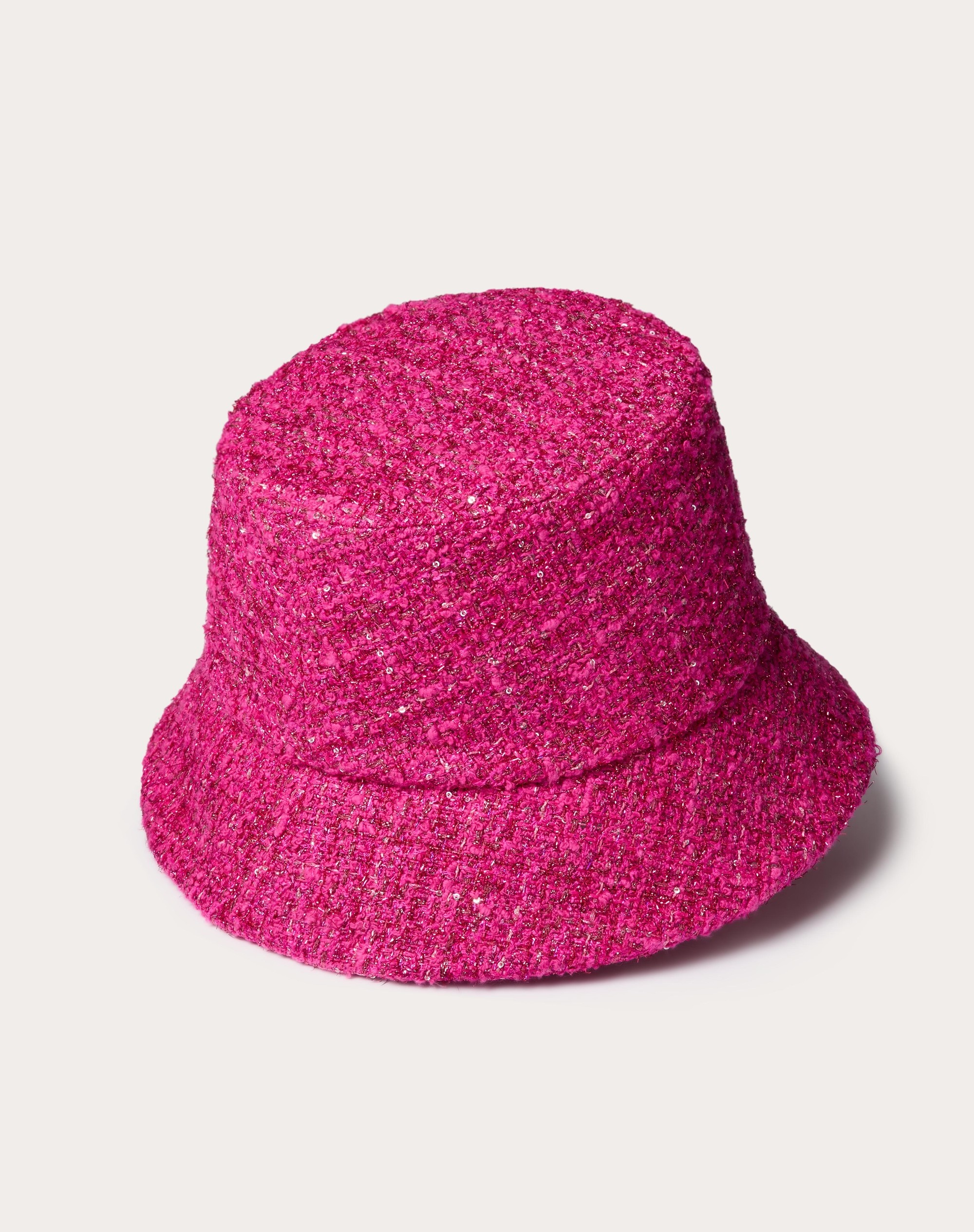 V DETAIL WOOL BUCKET HAT - 3