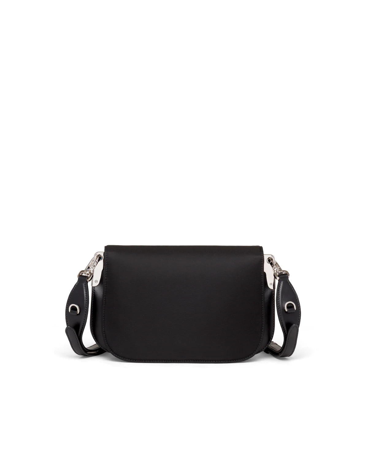 Nylon and leather shoulder bag - 4