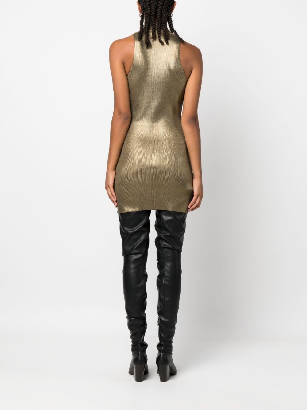 M-Arcey metallic sleeveless minidress - 4