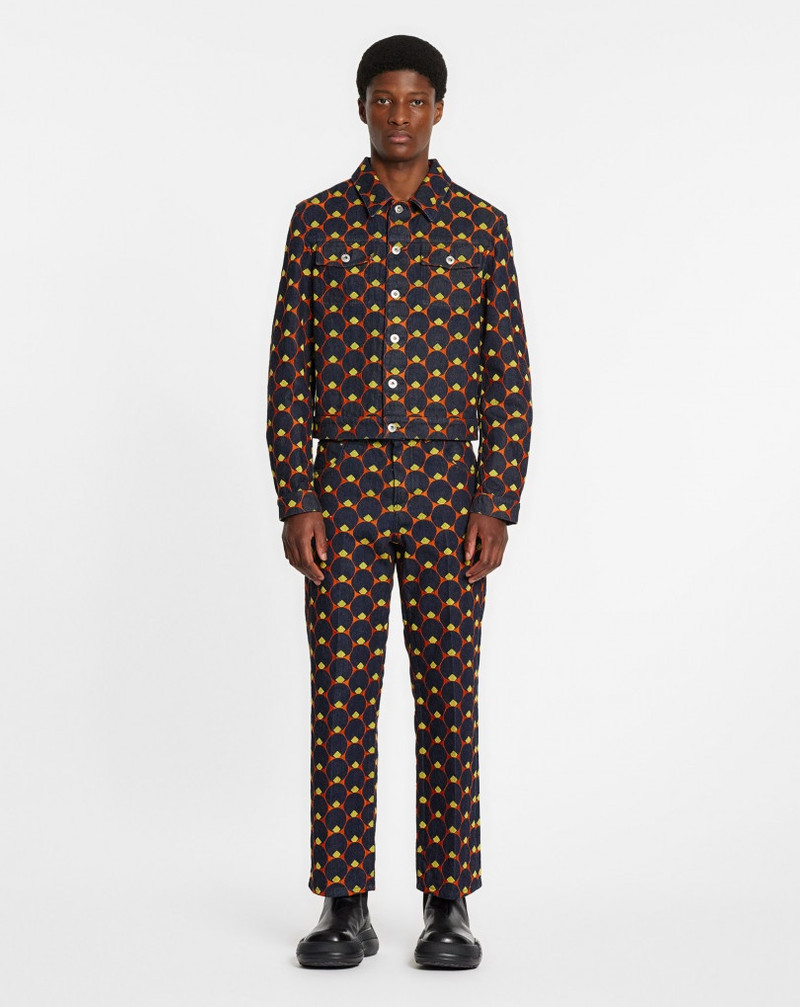 Lanvin ART DECO EMBROIDERED DENIM JACKET outlook