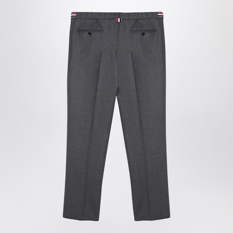 Thom Browne Thom Browne Grey Wool Trousers Men outlook