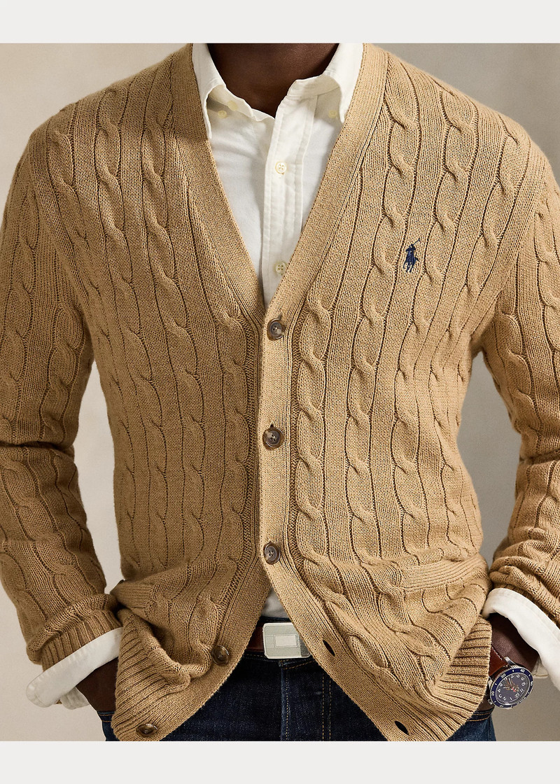 Cable-Knit Cotton Cardigan 5