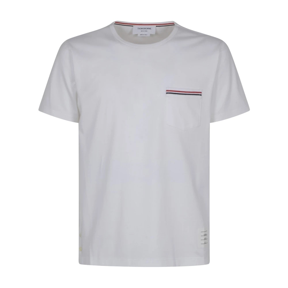 Thom Browne WHITE POCKET TEE MEDIUM WEIGHT JERSEY | miinto