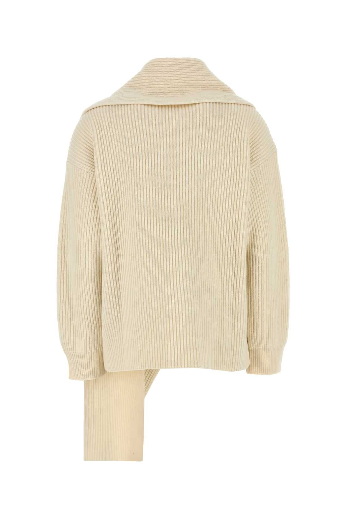 Jil Sander Women Ivory Wool Sweater - 2