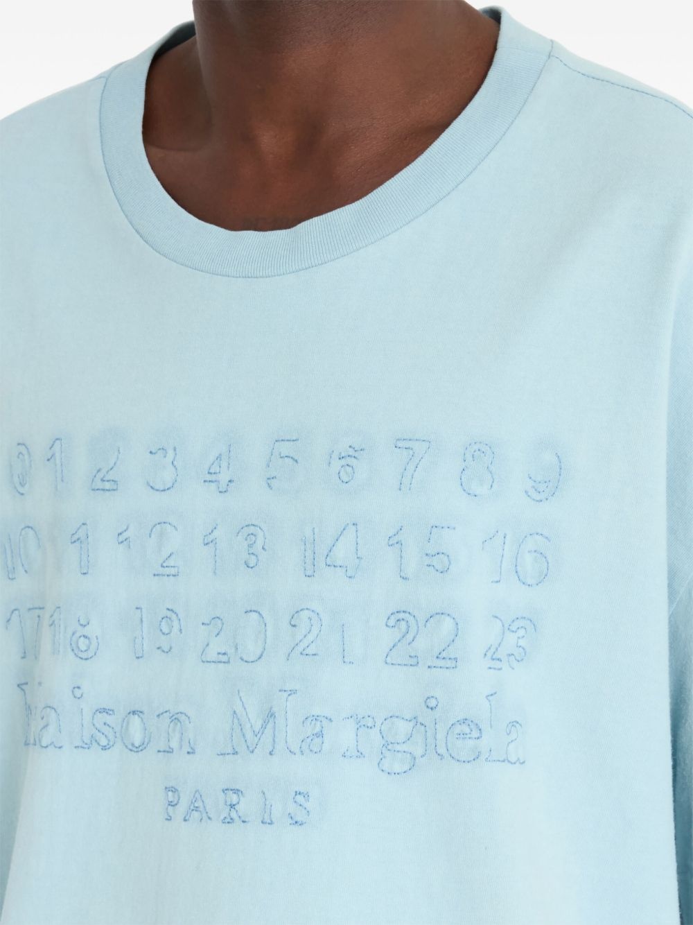 numbers-motif T-shirt - 7