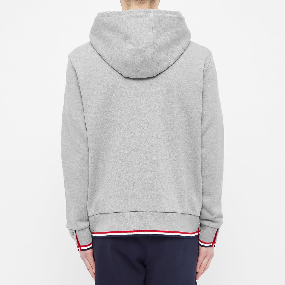 Thom Browne Tennis Ball Icon Stripe Tipped Hoody - 5