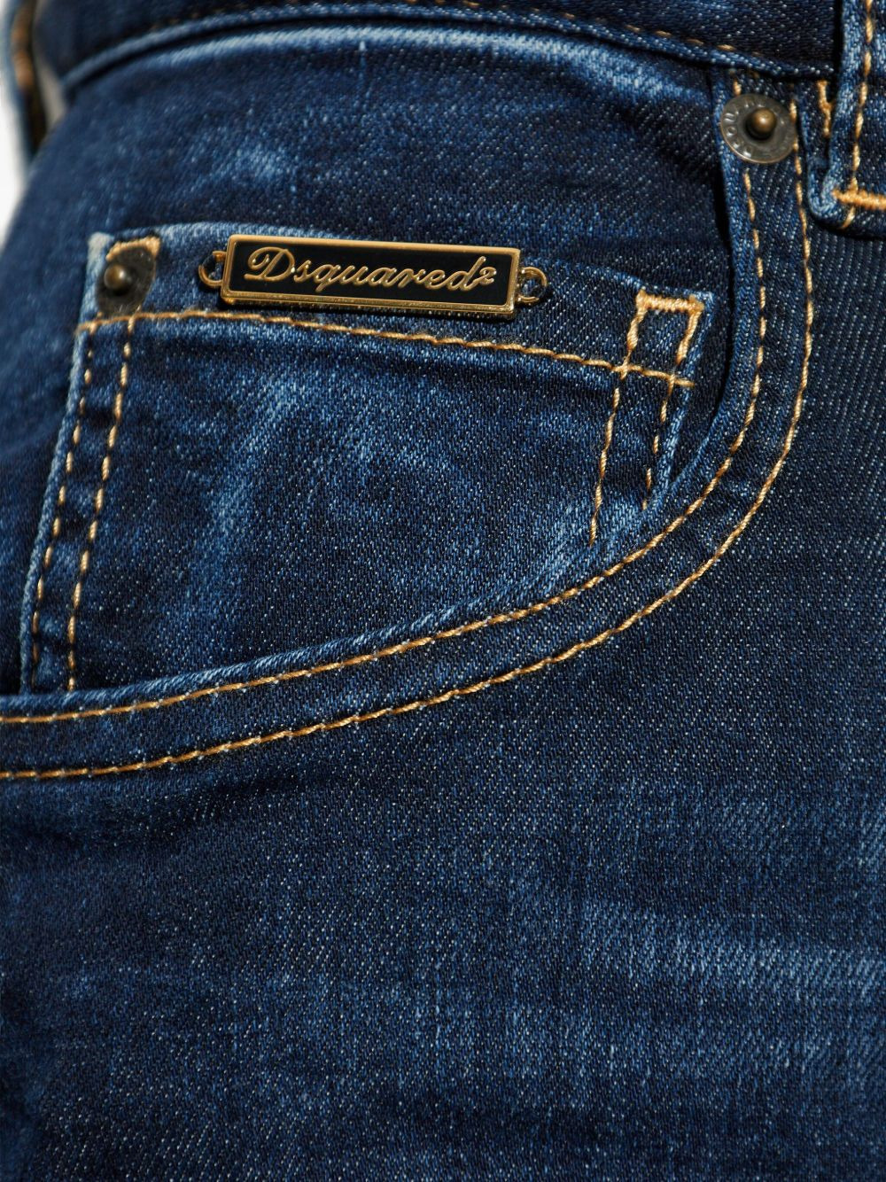 logo-plaque jeans - 5