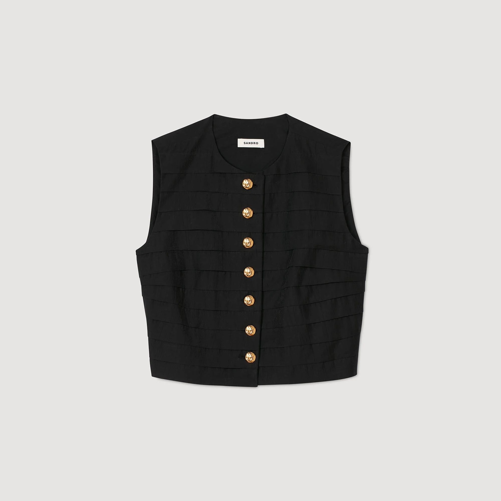 PLEATED CROP TOP - 1