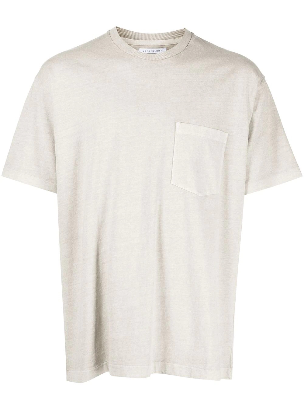 cotton patch-pocket T-shirt - 1