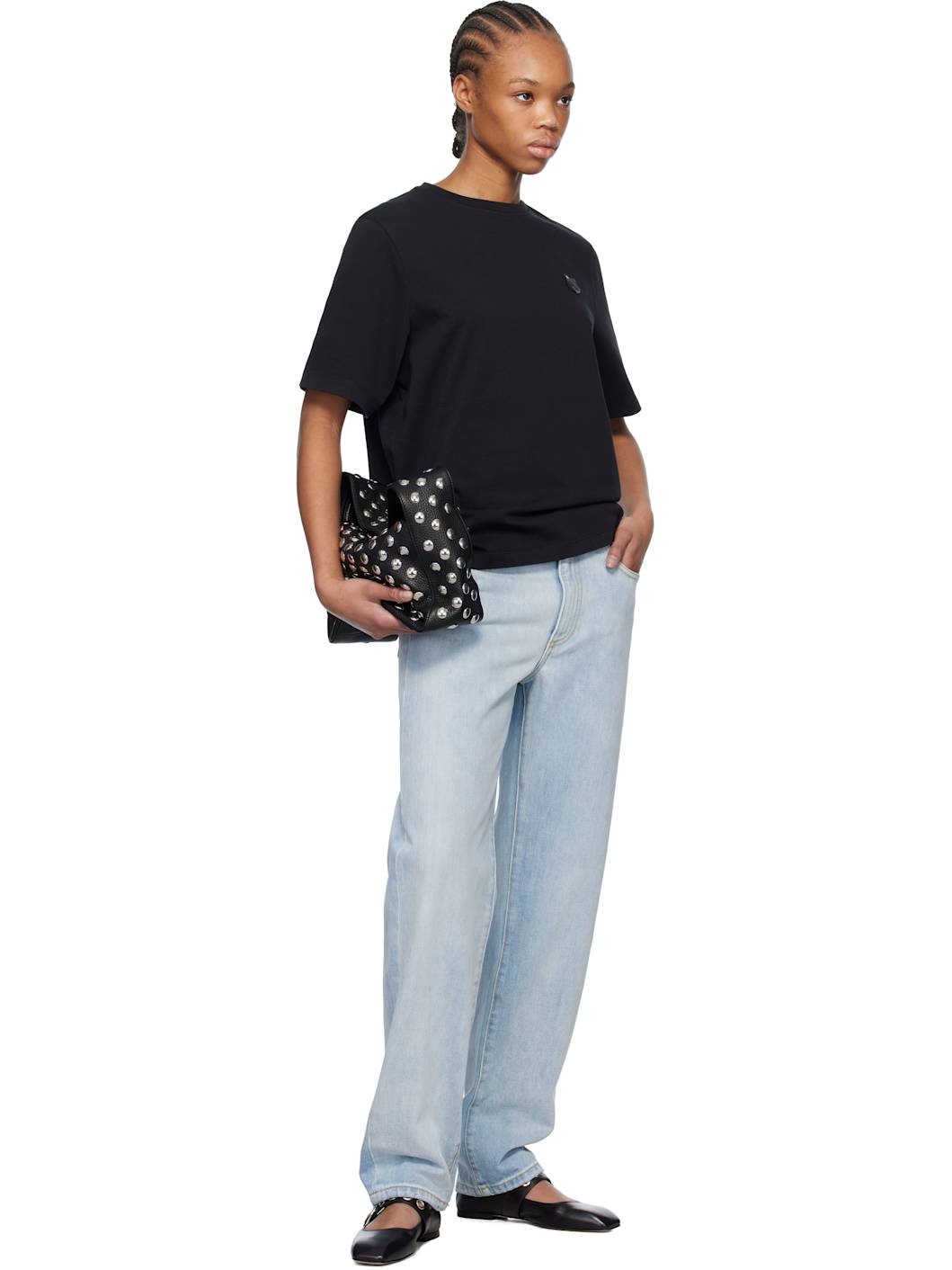 Black Bold Fox Head Patch Comfort T-shirt - 4