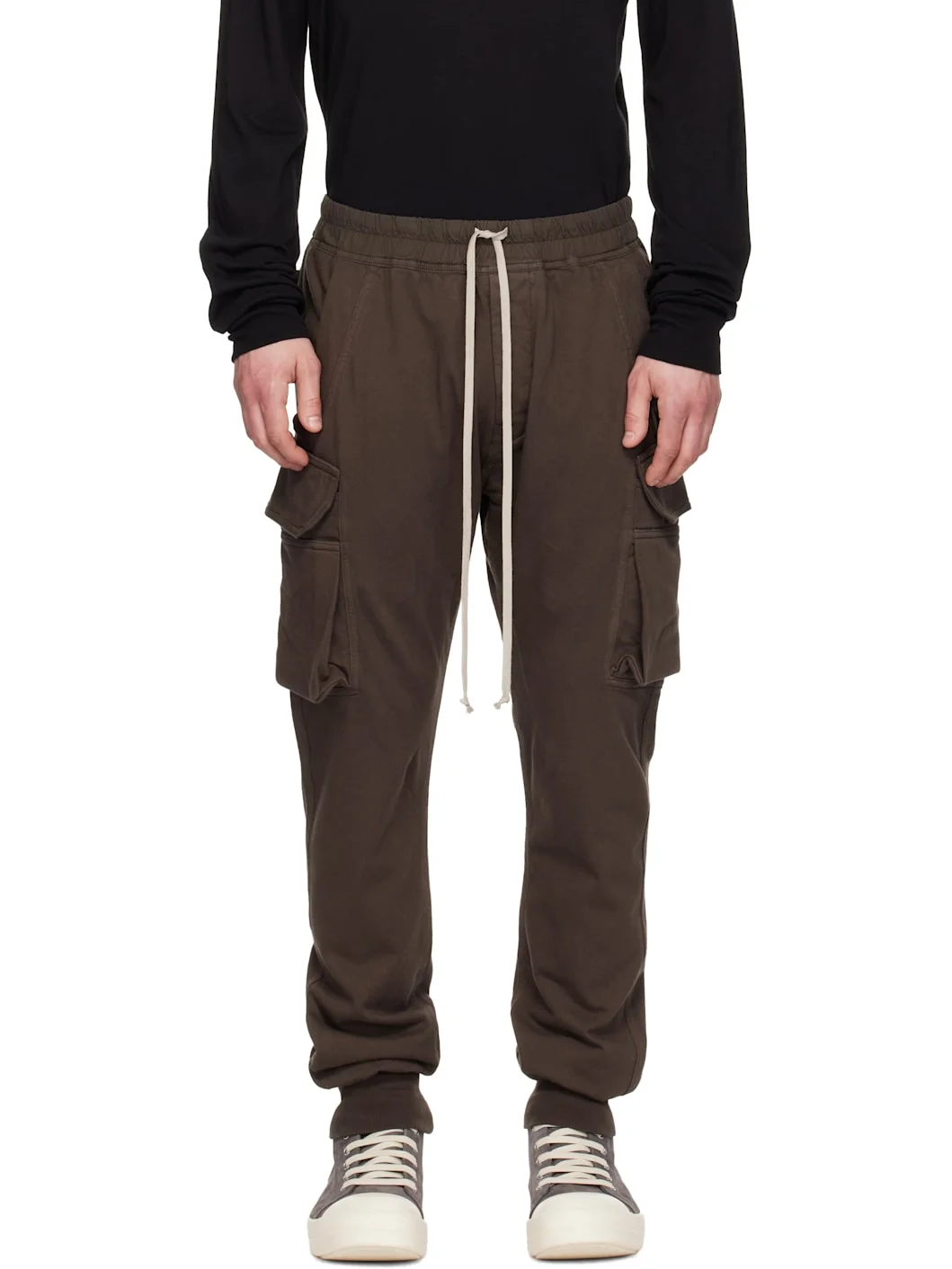 Gray Temple Mastodon Cut Cargo Pants - 1
