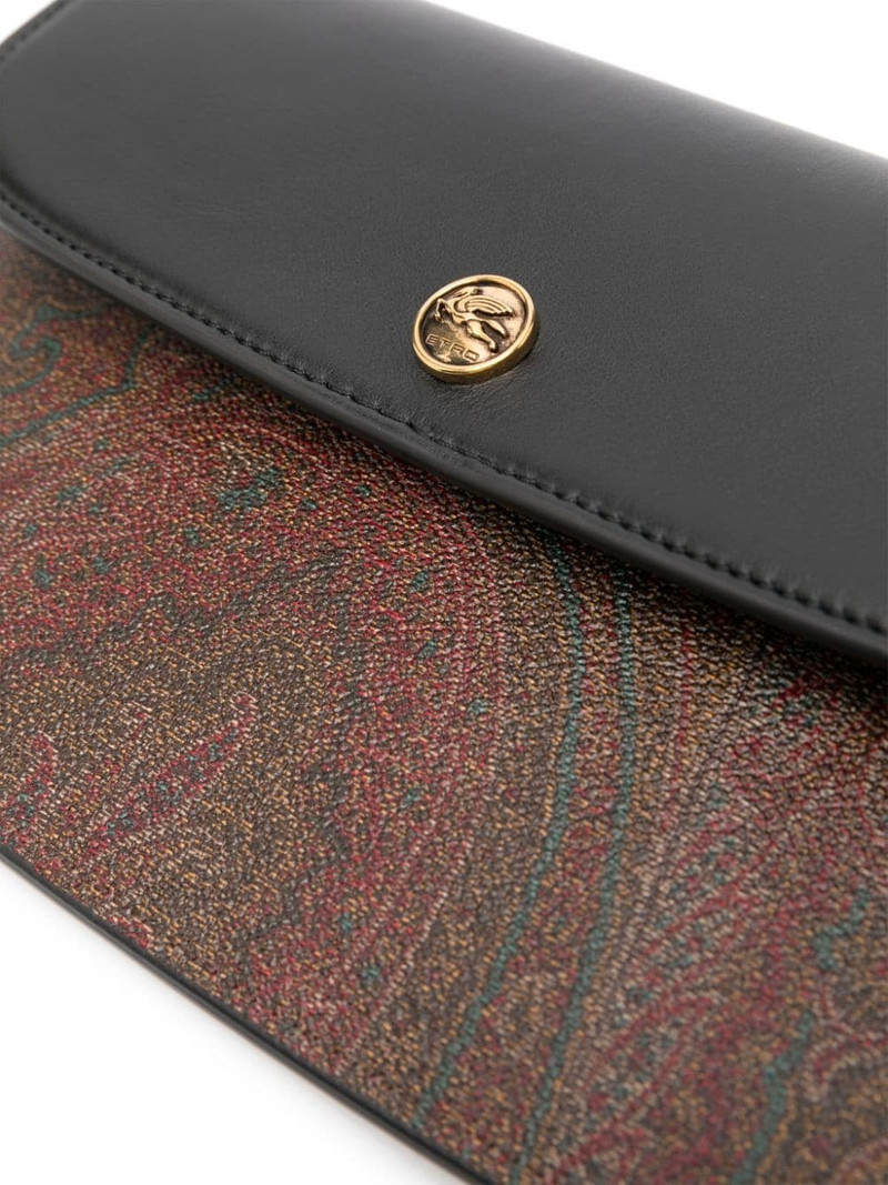 Pegaso-motif leather clutch 4