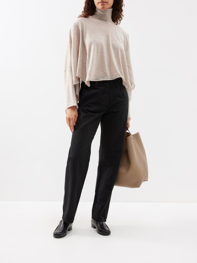 The Row Erfurt draped cashmere sweater outlook