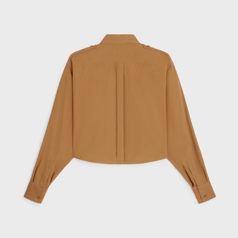 CELINE cropped shirt IN COTTON AND LINEN CLOTH outlook