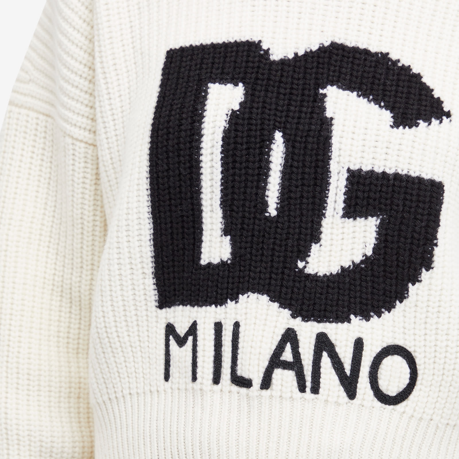 Dolce & Gabbana Large Logo Chunky Knit - 5