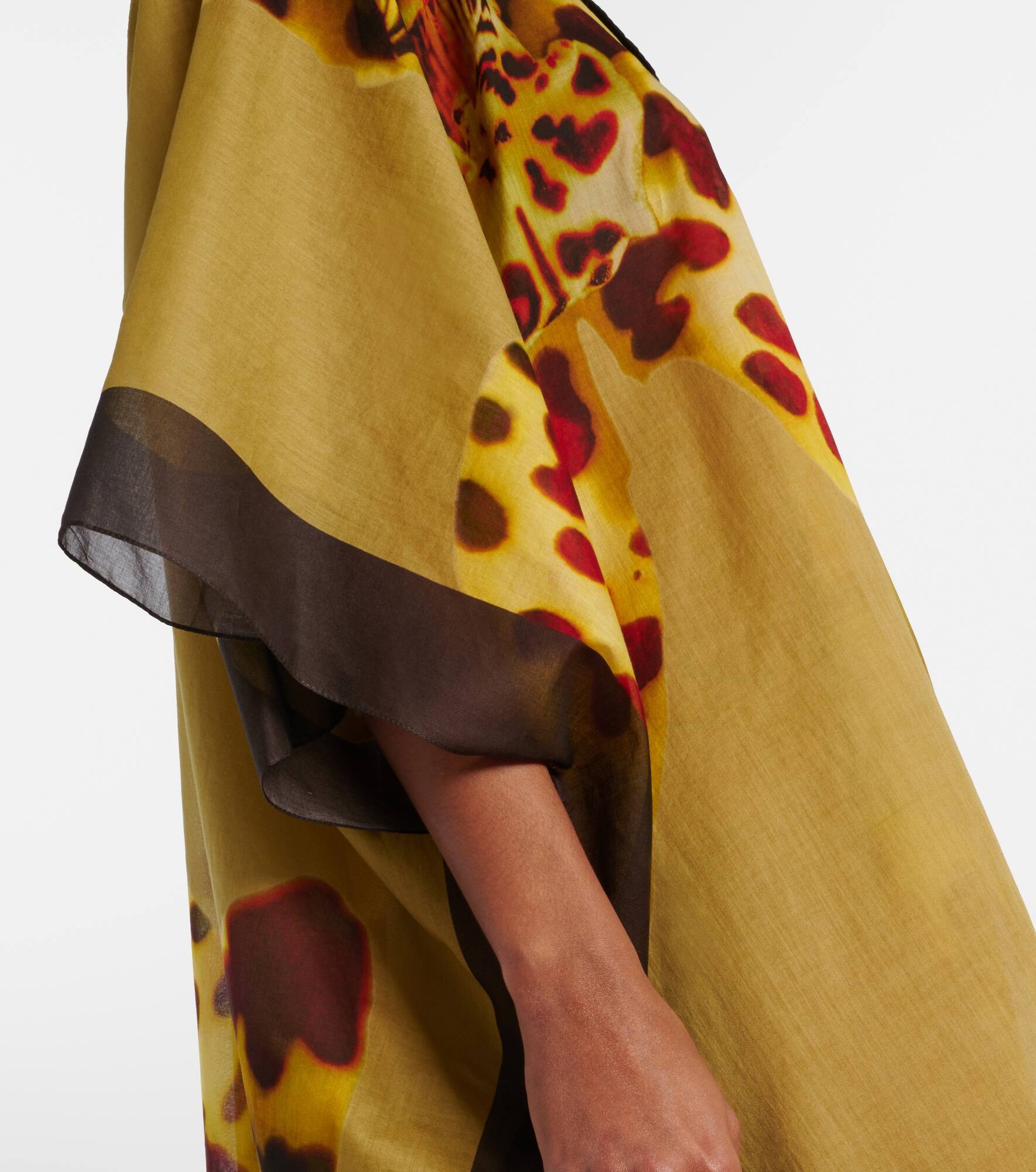 Floral cotton beach cover-up - 5