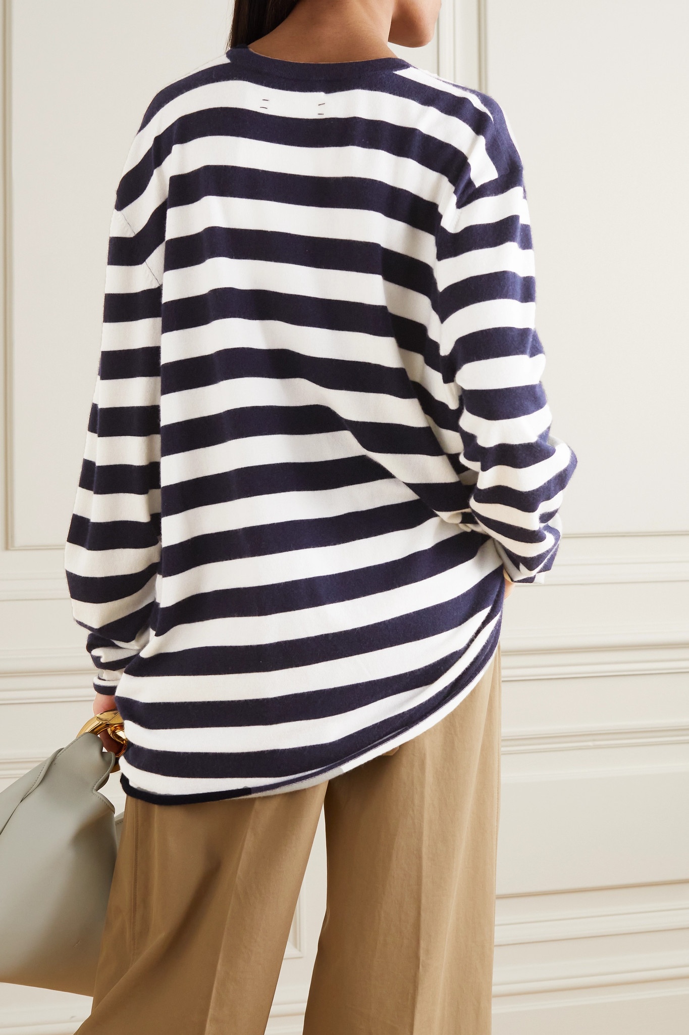 N°136 Hein striped cashmere-blend sweater - 3