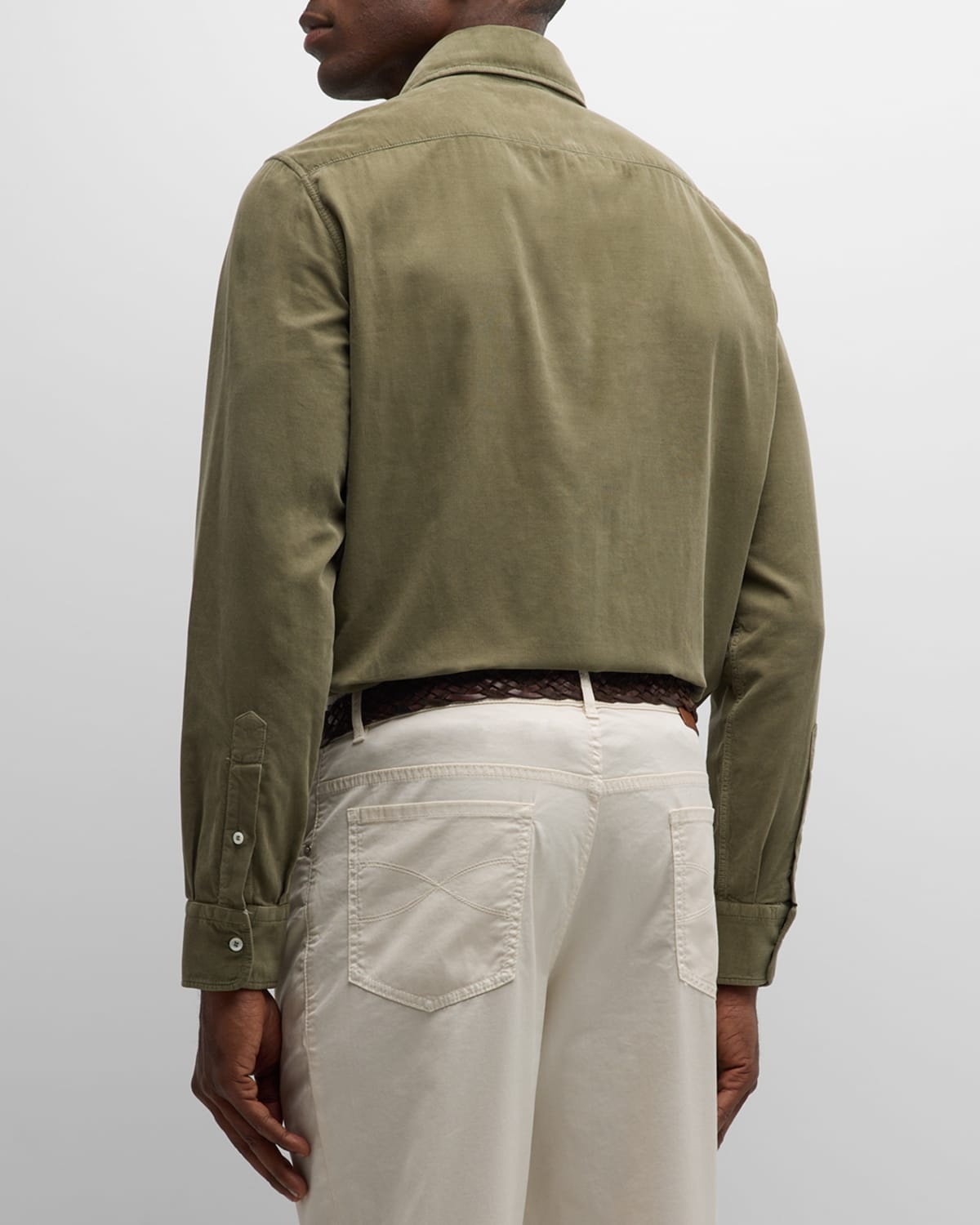 Men's Fine-Wale Corduroy Sport Shirt - 4