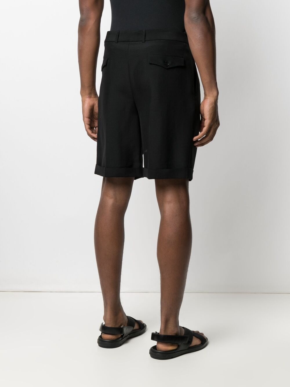 tailored wool shorts - 4