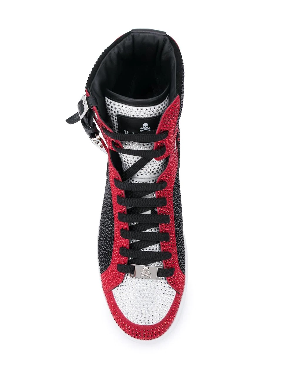 Money Beast crystal  flame sneakers - 4