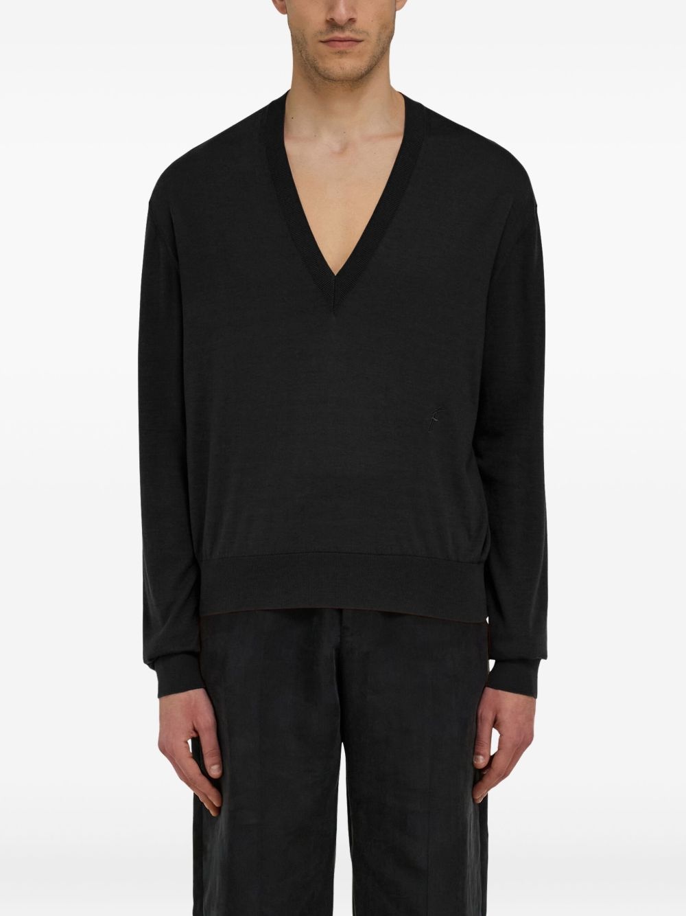 v-neck jumper - 3