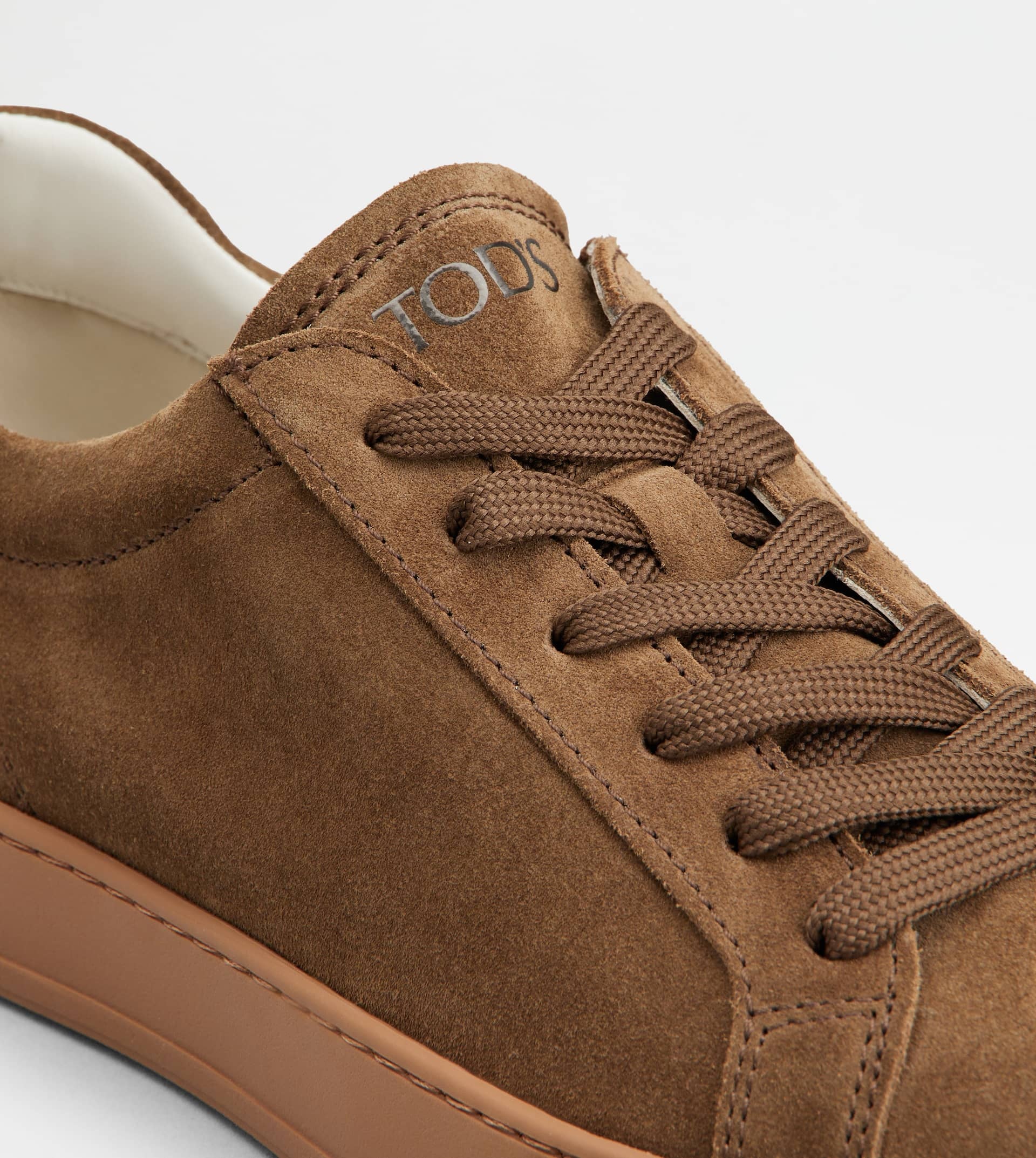 SNEAKERS IN SUEDE - BROWN - 5