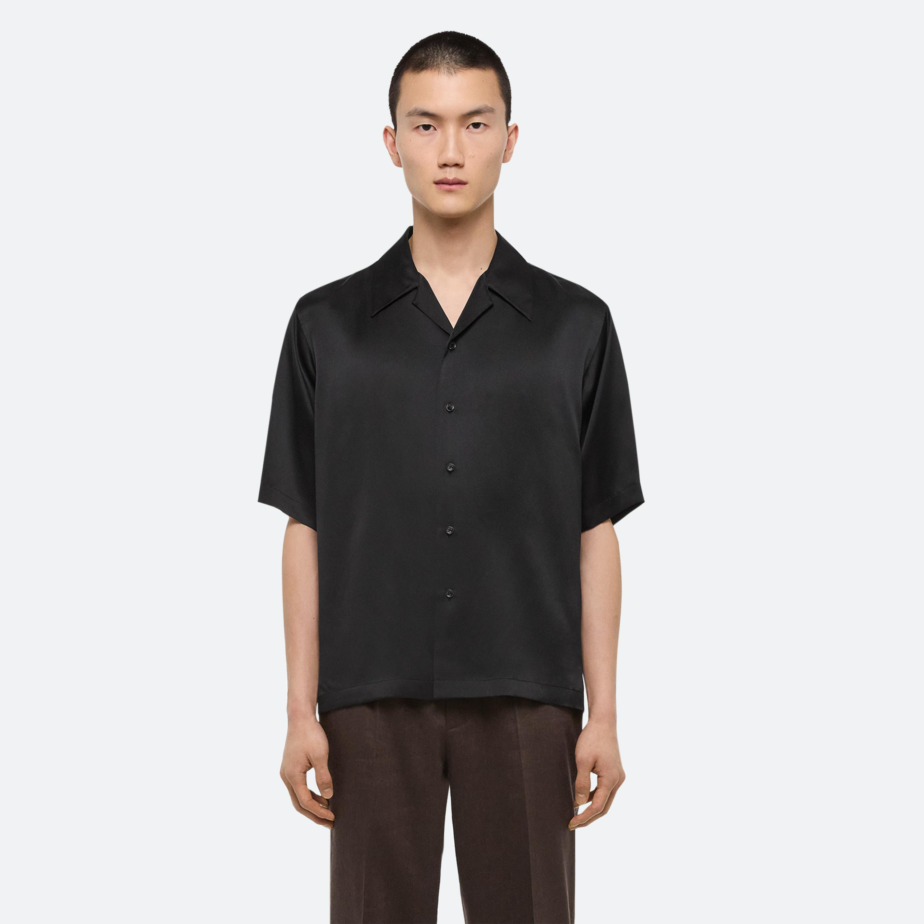 BOXY SILK SHIRT - 3