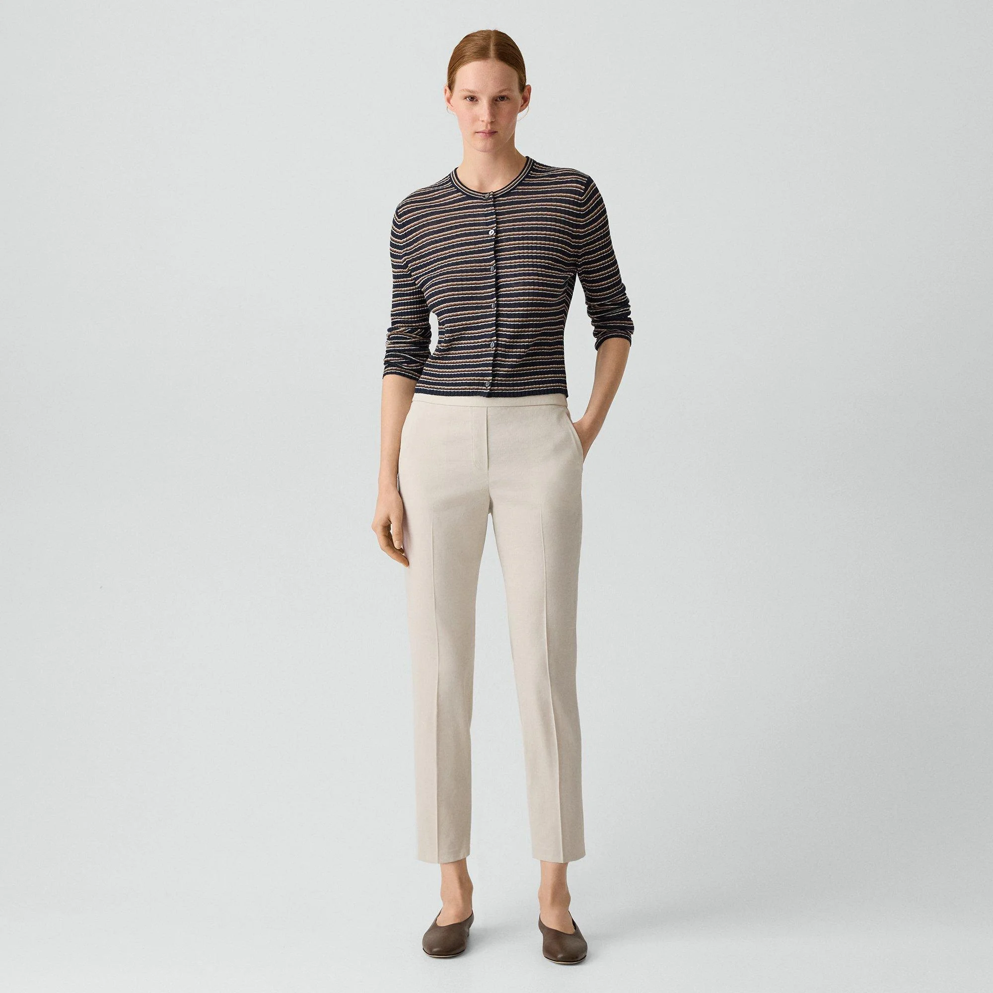 Treeca Pull-On Pant in Good Linen - 1