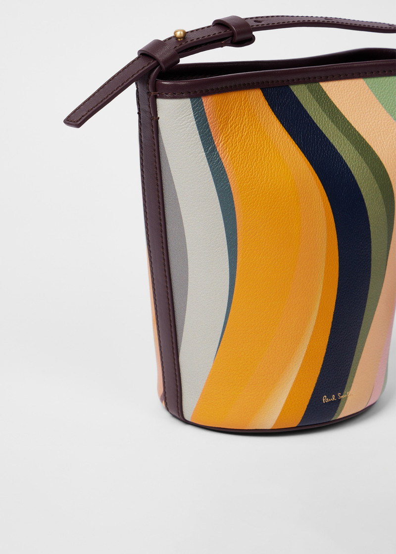 Women's Leather 'Swirl' Bucket Bag 4