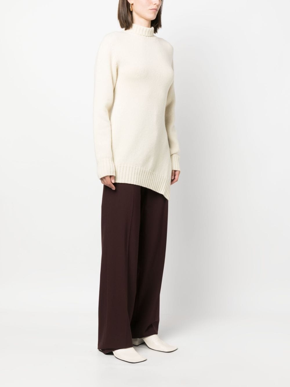 asymmetric-hem jumper - 3