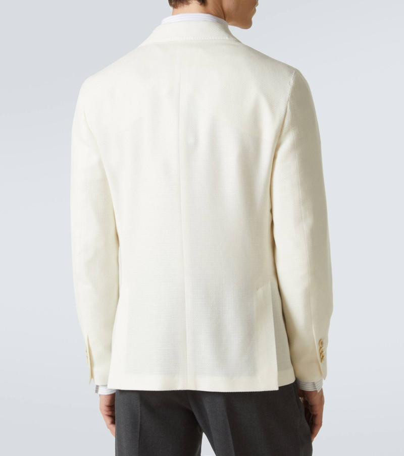 Wool, linen, and silk blazer 4