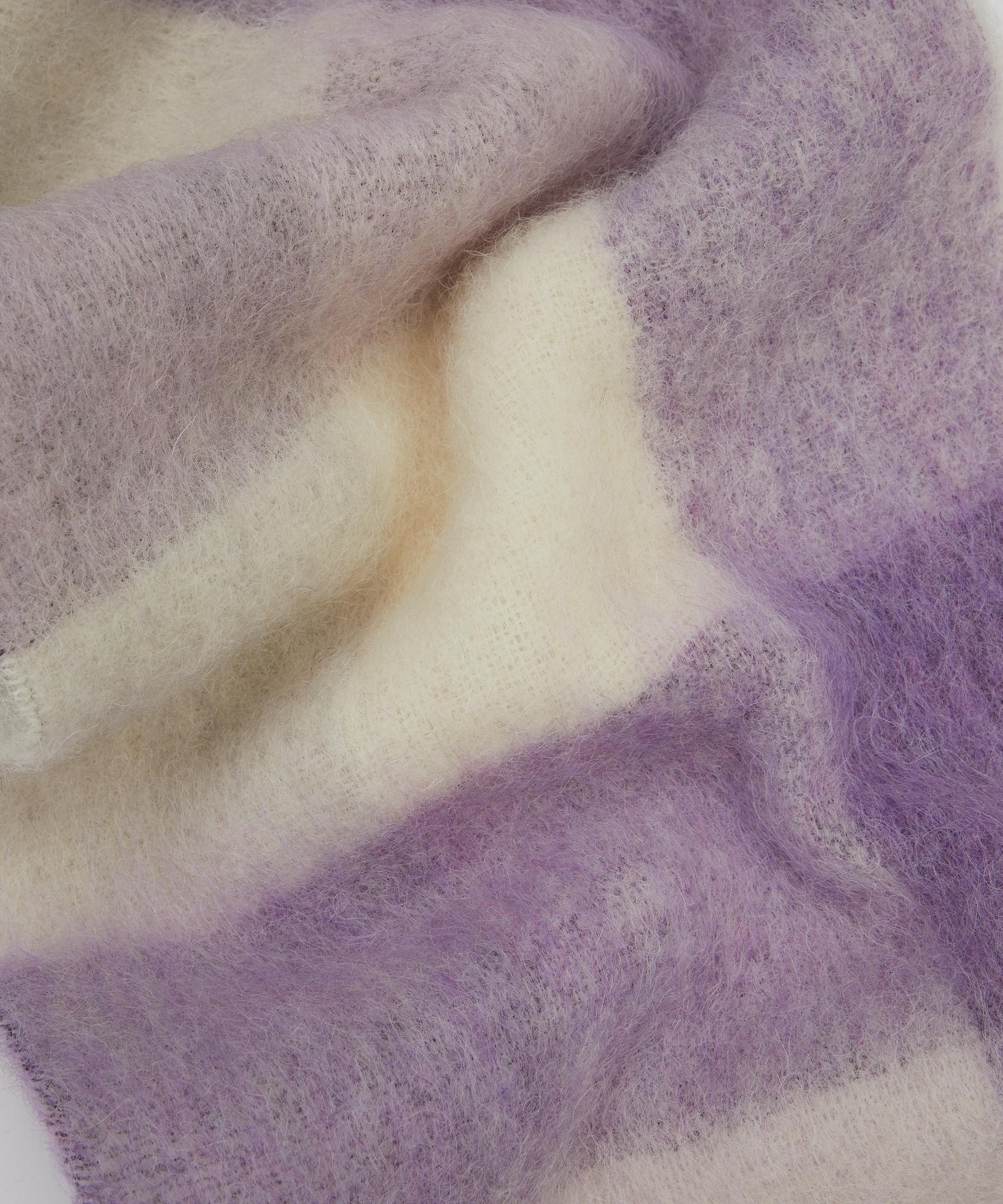 Mohair-Blend Checked Scarf - 4