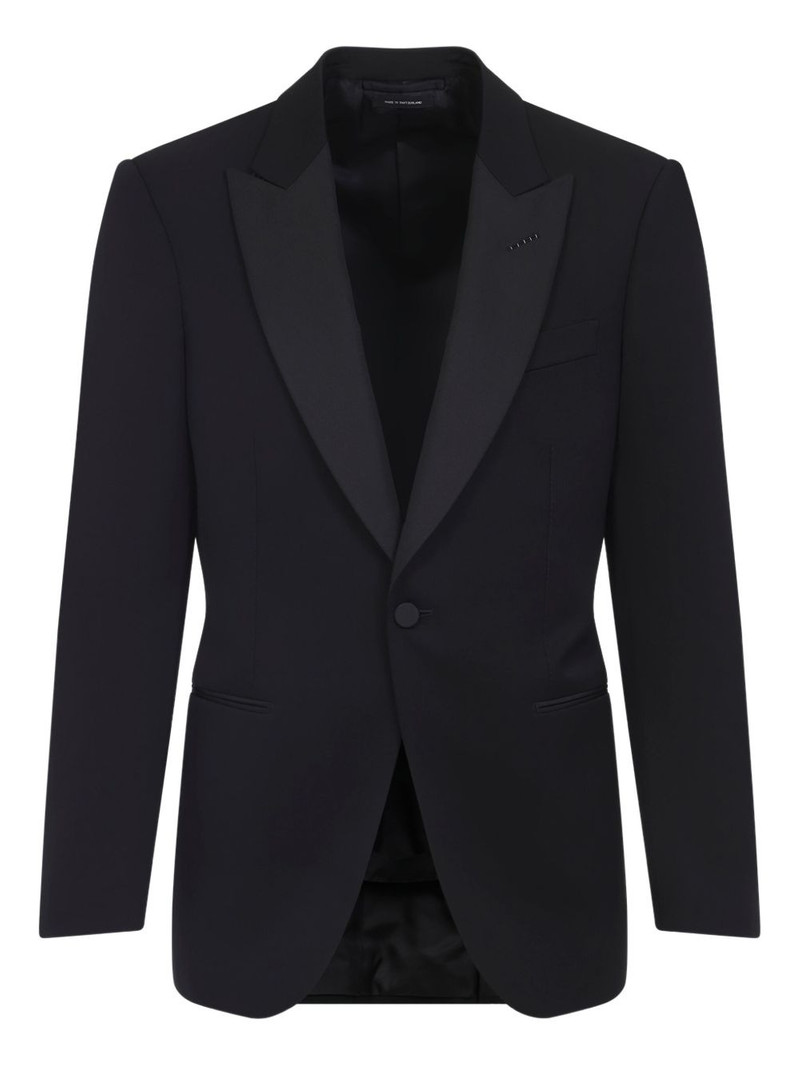 shawl-lapel single-button jacket 1