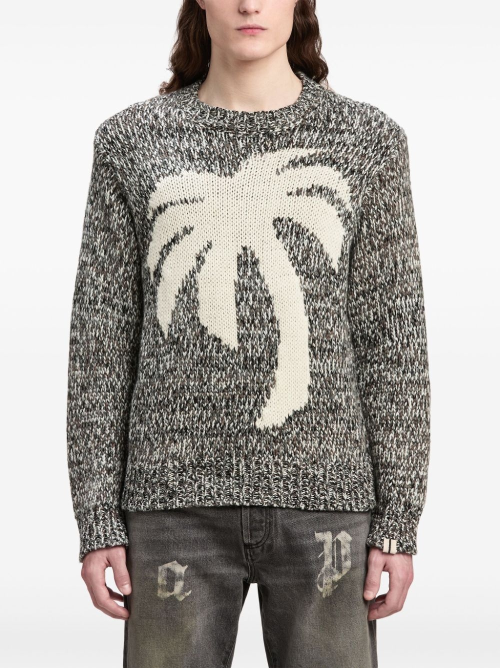 Palm mÃ©lange-effect jumper - 3