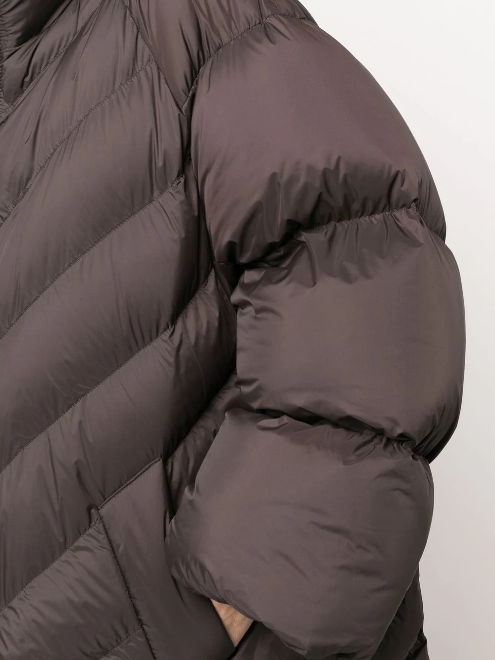 zip-fastening padded coat - 7