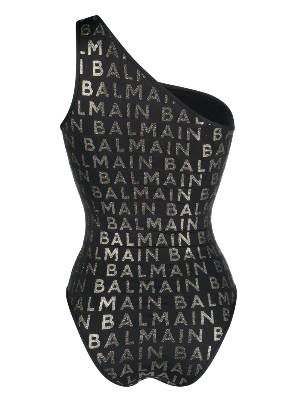 glitter-logo one-shoulder swimsuit - 2