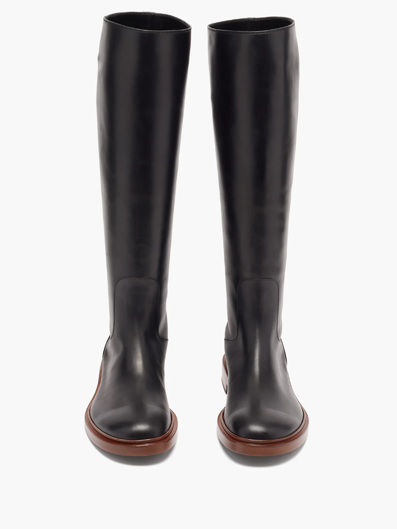 Leather knee-high boots - 5