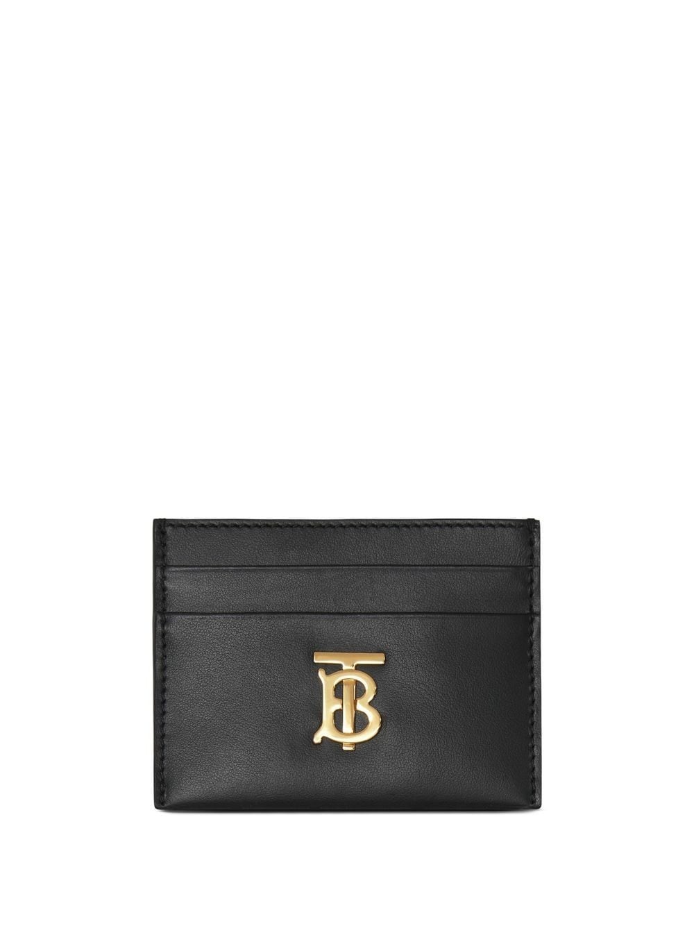 logo-plaque leather cardholder - 1