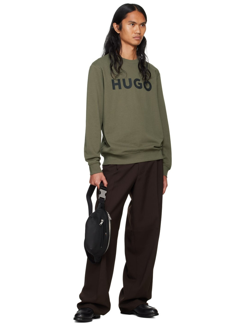 HUGO Green Printed Logo Sweatshirt outlook