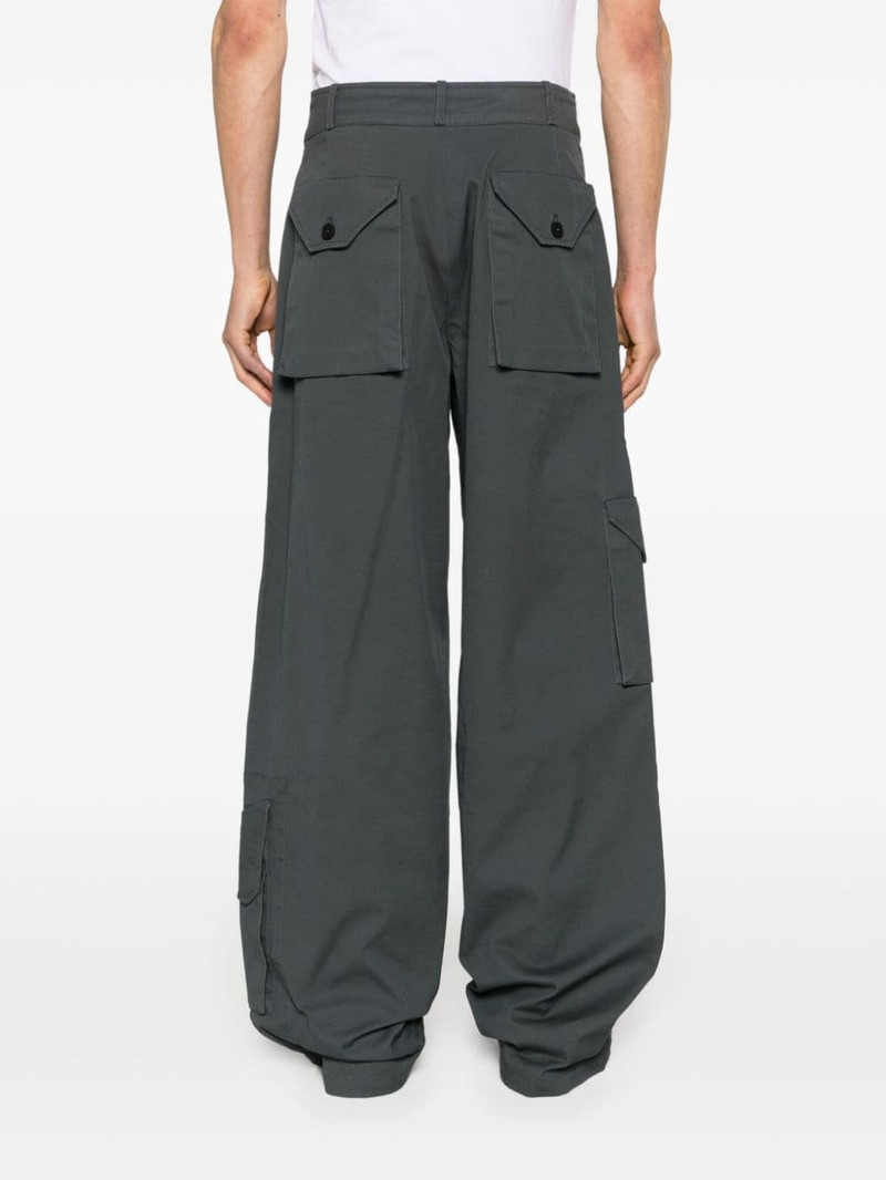 Overlay cotton-blend cargo trousers 4