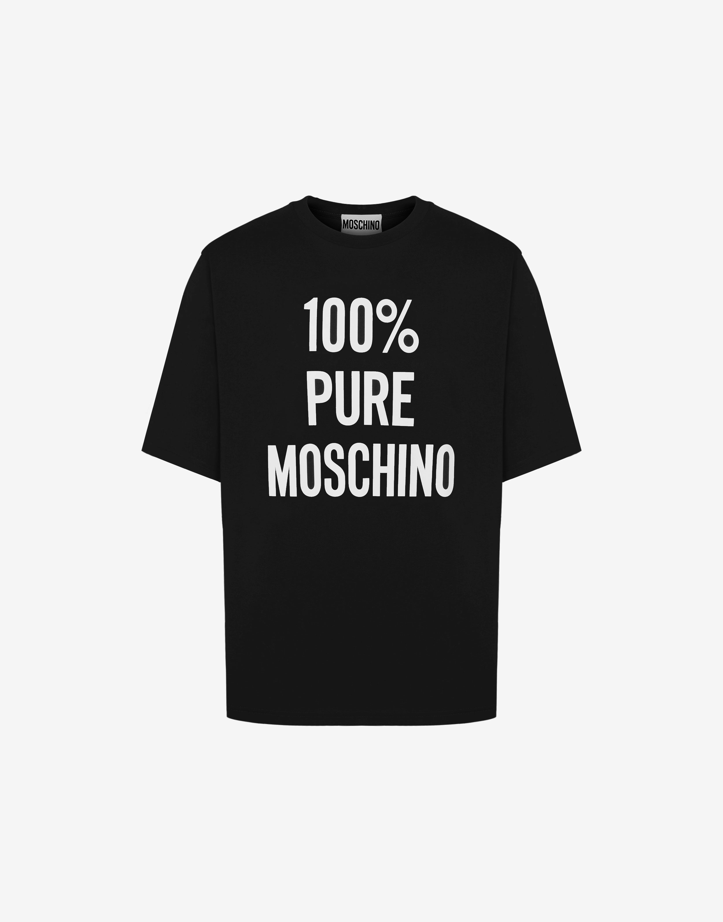 100% PURE MOSCHINO ORGANIC JERSEY T-SHIRT - 1